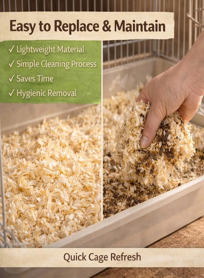VAYINATO® 1KG Wood Shaving for Birds, Hamsters & Small Animals - Natural Pine Bedding | Odor Control | High Absorption | Low Dust | Nesting & Cage Base Material - Image 4