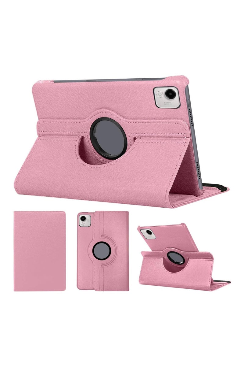 VKL Compatible with Honor Pad X9a 11.5 inch 2025 Released Tablet PU Leather Cover Sleep Wake Function 360 Rotating Stand Protective Shell (Pink) - Image 1