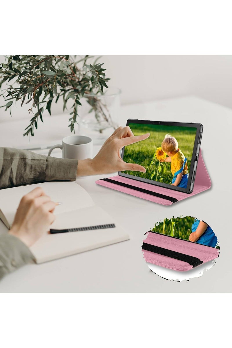 VKL Compatible with Honor Pad X9a 11.5 inch 2025 Released Tablet PU Leather Cover Sleep Wake Function 360 Rotating Stand Protective Shell (Pink) - Image 4