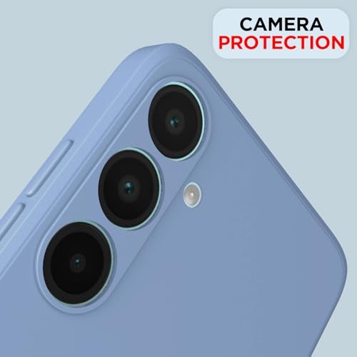 Pikkme Back Cover for Samsung Galaxy A26 5G | Camera Protection Shockproof Soft Matte Silicone Bumper Case (Aqua Blue) - Image 5