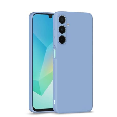 Pikkme Back Cover for Samsung Galaxy A26 5G | Camera Protection Shockproof Soft Matte Silicone Bumper Case (Aqua Blue) - Image 1