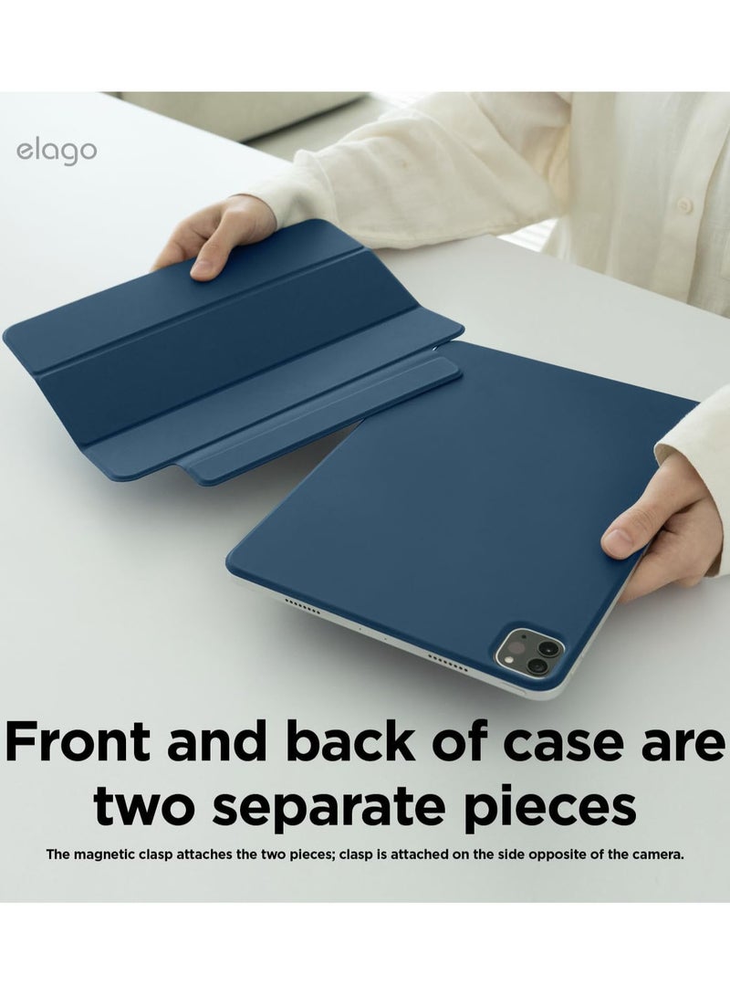 Elago Magnetic Folio for iPad Pro 11 inch case M5/M4 (2025-2024) cover with Auto Sleep and Wake Function - Blue - Image 4