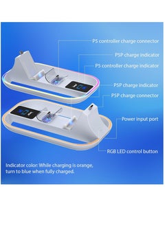 Charging Station with RGB Light for PlayStation Portal and PS5 Controller, PS5 Charger with Charging Cable - pzsku/Z455AF6D2A03D58346155Z/45/_/1713765028/9bd1e728-3dd4-4a96-8c47-75a7a5a14f96