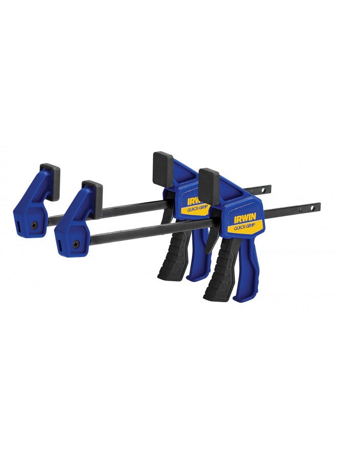 IRWIN QUICK-GRIP Bar Clamps for Woodworking, One-Handed, Micro, 4-1/4", 2 Pack (1964747) - Image 2