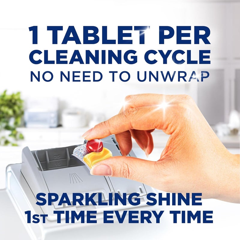 Quantum All in 1 Dishwasher Tablets, Lemon Sparkle Scent, 300 Tabs - Image 3