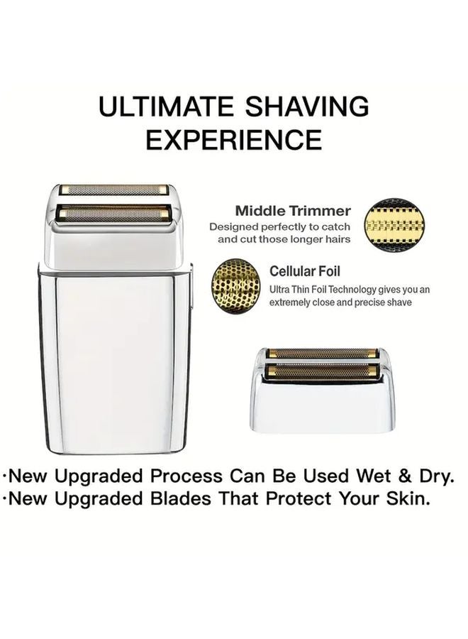 Silvery Replacement Foils And Cutters For Double Foil Shaver 1PC - Image 4