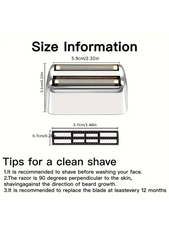 Silvery Replacement Foils And Cutters For Double Foil Shaver 1PC - Image 5