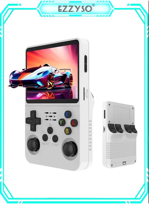 R36S Handheld Game Console, 3.5 Inch IPS Screen Open Source Linux System R36S Game Console, 64G TF Card 10+ Emulator Consola R36S with dual 3D joysticks for boys and girls
