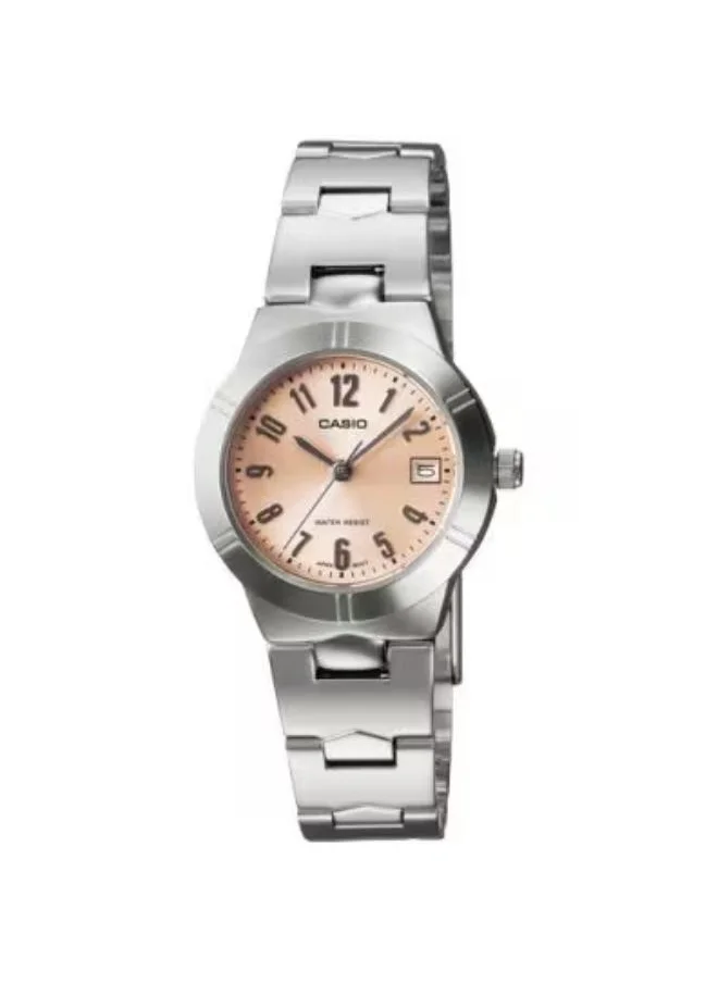 كاسيو Men's Analog Display Watch With Silver Stainless Steel Strap - LTP-1241D-4A3