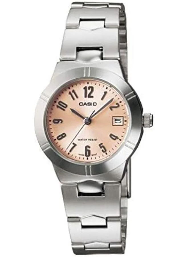 كاسيو Men's Analog Display Watch With Silver Stainless Steel Strap - LTP-1241D-4A3