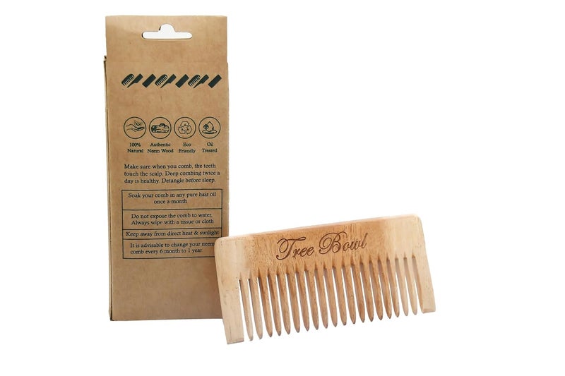 Tree Bowl Tree Bowl EcoFriendly Combo for Women Bamboo Bottle Adult Toothbrush Neem Shampoo Comb Sustainable Essentials Kit for Travel Office Daily Use PlasticFree Biodegradable Pack of 3  - Image 5