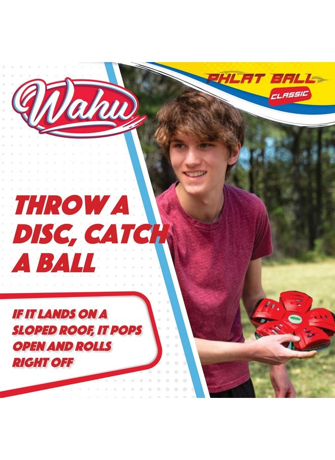 WAHU Phlat Ball Classic Flying Saucer Ball Toy for Kids Ages 5+, Collapsible Time Delay Frisbee Flying Disc Toy, Throw a Disc Catch a Ball, Red - pzsku/Z455B6D9C93927CCBE22AZ/45/_/1741330067/de61216a-835b-4faf-bdb6-b6c35817ead4