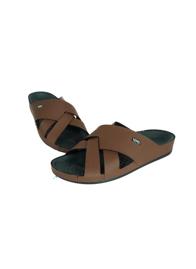 VITAL - 148-1088 Vital Mens Vital - Holanda Sandals 09019SY Brown - Image 1