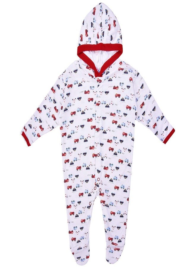 MAGIC TOWN Babyneeds New Born Baby Multi-Color Long Sleeve Cotton Sleep Suit Romper for Boys and Girls Set of 2 - Image 2
