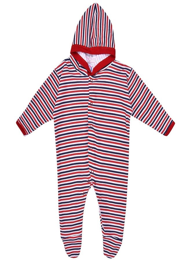 MAGIC TOWN Babyneeds New Born Baby Multi-Color Long Sleeve Cotton Sleep Suit Romper for Boys and Girls Set of 2 - Image 4