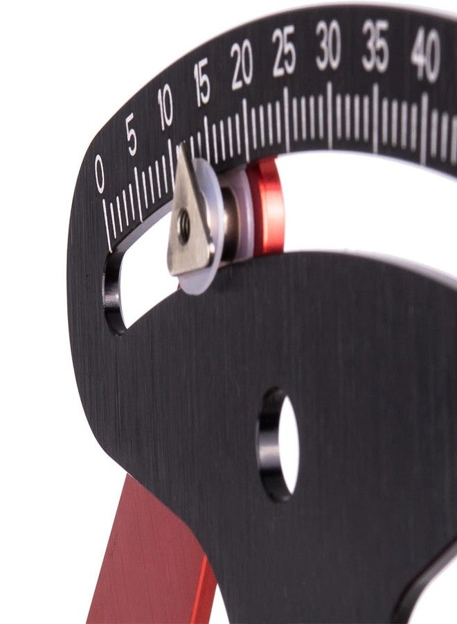 Zodazoqa Bicycle Spoke Tension Meters Measuring Tool Gauge Aluminum Alloy CNC Precise, Tension Adjustment Tool to fit All Spokes, Bicycle Wheel Spoke Manufacturing or Correction Accessories (Red) - Image 3