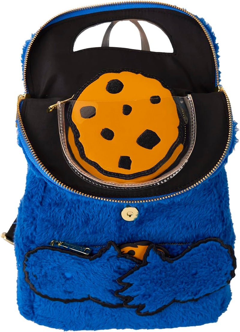 Loungefly Sesame Street Cookie Monster Plush Mini Backpack - Image 3