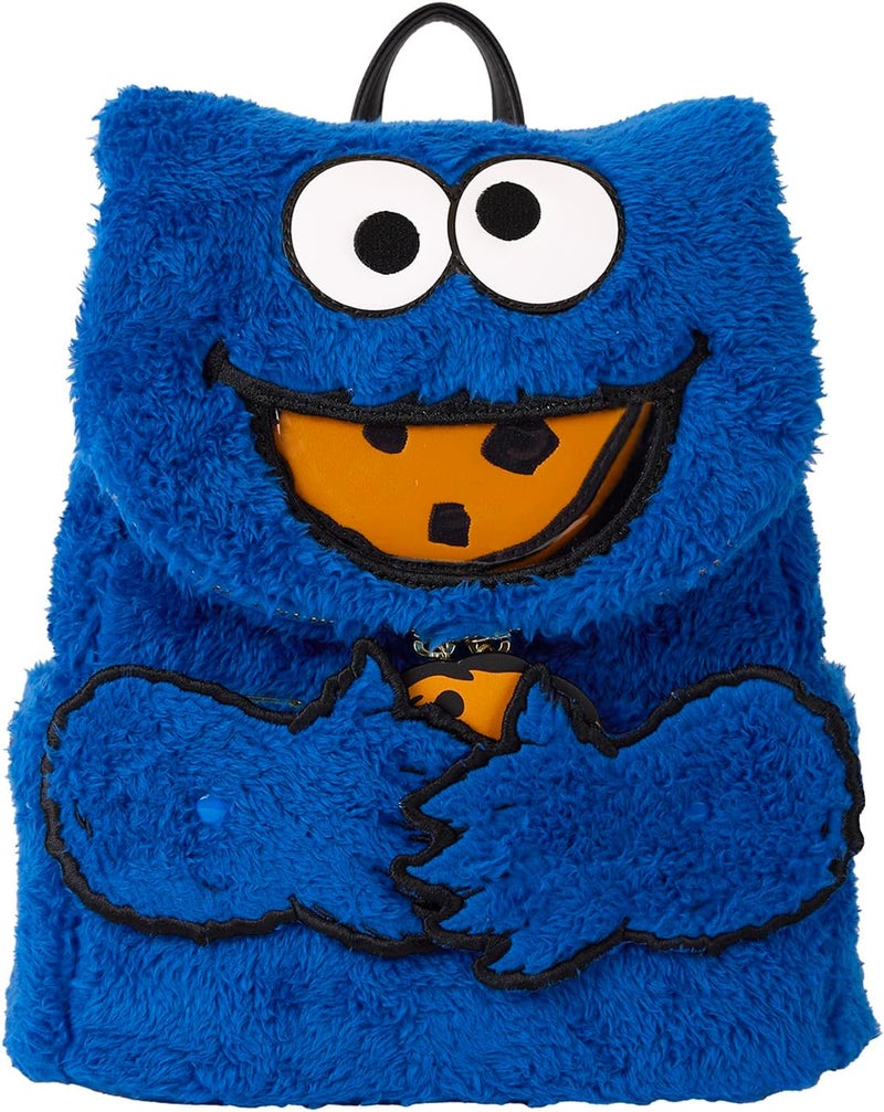 Loungefly Sesame Street Cookie Monster Plush Mini Backpack - Image 2