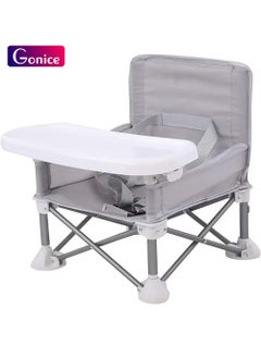 Gonice Removable Portable Children's Dining Chair Portable Booster Seat Beach Booster Seat Travel Belt Tray Booster Seat  - Image 1