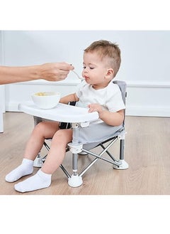 Gonice Removable Portable Children's Dining Chair Portable Booster Seat Beach Booster Seat Travel Belt Tray Booster Seat  - Image 4