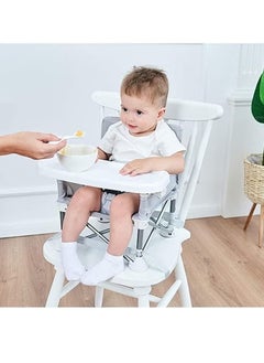 Gonice Removable Portable Children's Dining Chair Portable Booster Seat Beach Booster Seat Travel Belt Tray Booster Seat  - Image 5