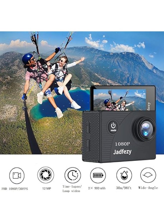 چادفيزي كاميرا اكشن FHD 1080P مع بطاقة 32GB - Image 4