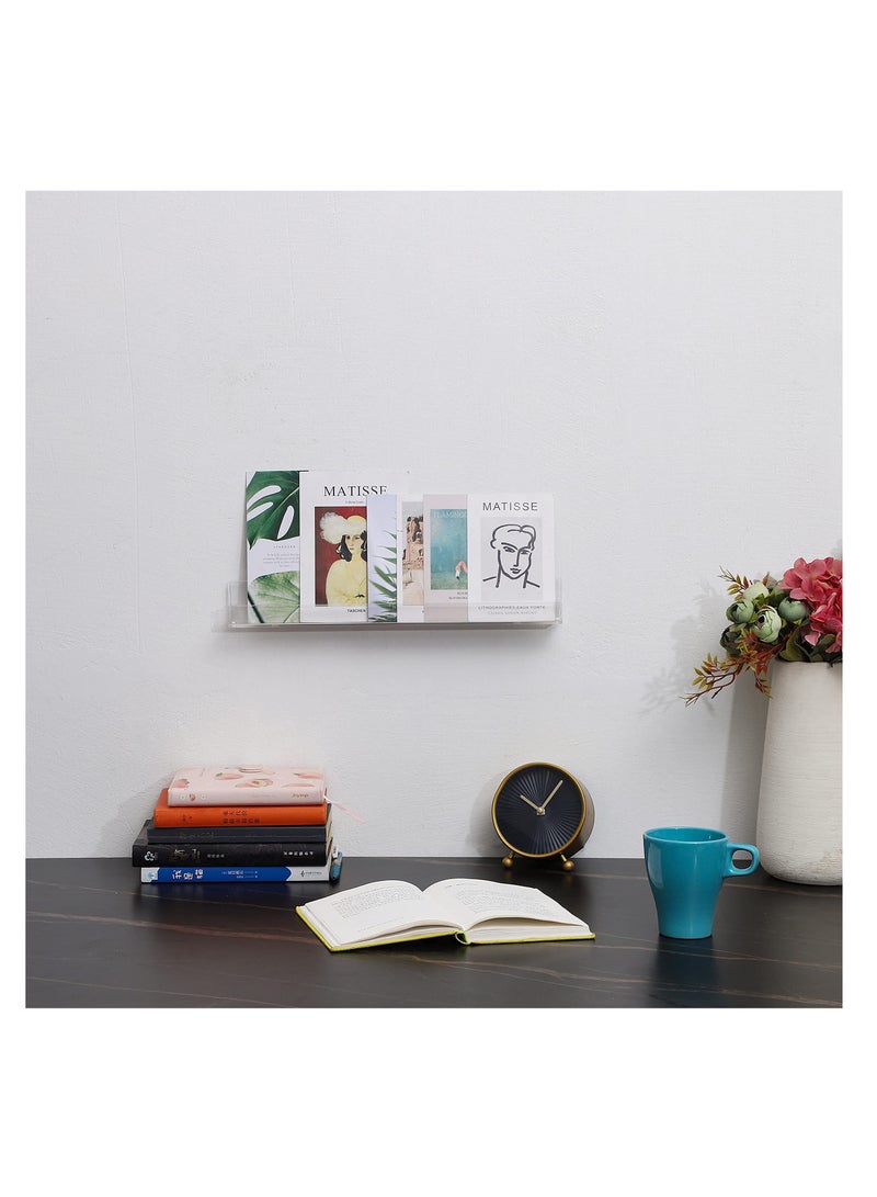 كاست ويف رف حامل منظم لطلاء طلاء الأظافر الشفاف، عبوتان من منظم طلاء الأظافر الأكريليك يحمل ما يصل إلى 24 زجاجة - Image 4