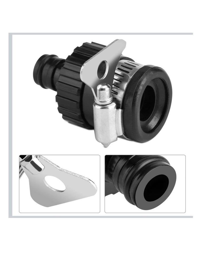 SUNSAR 4 pcs 16 mm Universal Tap Connector Adapter Hose Pipe Quick Joint Water Hose Pipe Tap Faucet Connector Adapter Connect Garden Lawn Water Tube Washing Machine Faucet Kitchen Cars Cleaning Use - Image 3