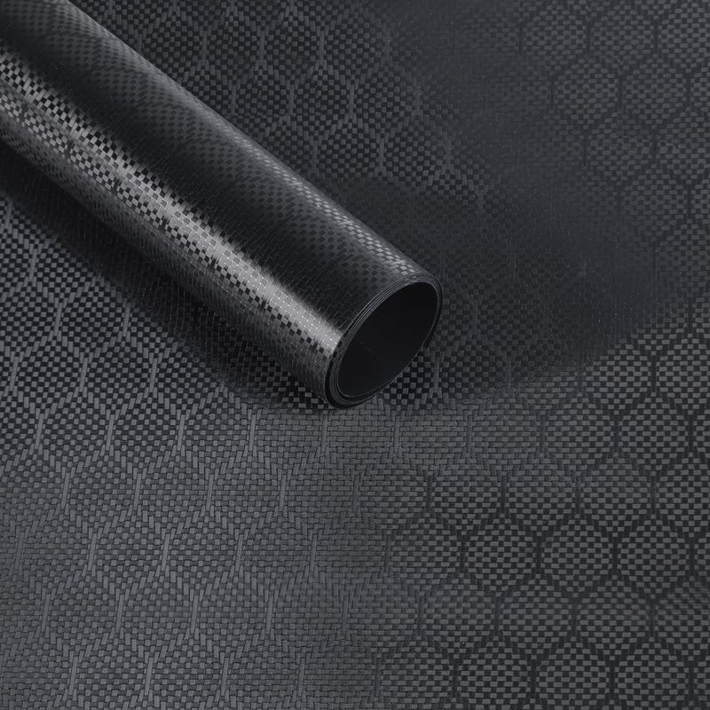 Lypumso Honeycomb Carbon Fiber Vinyl Wrap Chrome Hexagon Cast Vinyl Film for Almost Cars and Motorcycles Exterior Interior SelfAdhesive Car Wrap Stickers Matte Black 1ft x 5ft