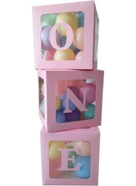 Pink Transparent Letter Box with Best Party One Text + 30 Balloons - pzsku/Z455BE9335FFB65F343AFZ/45/_/1737354010/4cb18559-c089-46b5-ac3d-cc759bf010aa