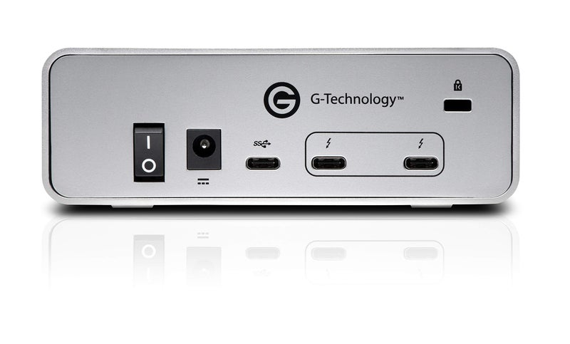 G-Technology 8TB G-Drive with Thunderbolt 3 and USB-C Desktop External Hard Drive, Silver – 0G05373-1 - Image 4