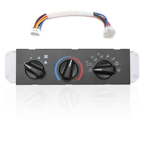 Anlseiod HVAC Climate Control Panel for Wrangler TJ 1999 2000 2001 2002 2003 2004 Heater Selector Control Switch Climate Heater Panel Blower Motor Switch Replace 55037473AB BL101 HS-373 - Image 1