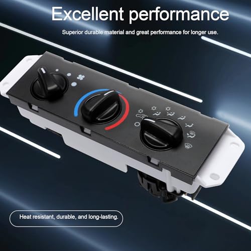 Anlseiod HVAC Climate Control Panel for Wrangler TJ 1999 2000 2001 2002 2003 2004 Heater Selector Control Switch Climate Heater Panel Blower Motor Switch Replace 55037473AB BL101 HS-373 - Image 5