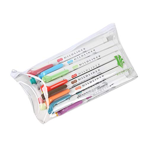MILDLINER ZEBRA MILDLINER Highlighter pen markers, 7-Pack (WKT7-5C / WKT7-5C-NC / WKT7-5C-RC / WKT7-N-5C / WKT7-5C-HC / WKT7-5C-YC / WKT7-5C-NTC) 35 Color Full Range Set - Image 2
