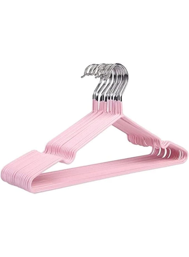 20-Piece Stainless Steel Coated Silicone Laundry Hanger for Adults, Space Saving, Assorted Colors - Image 5