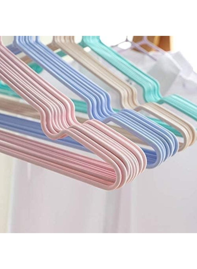 20-Piece Stainless Steel Coated Silicone Laundry Hanger for Adults, Space Saving, Assorted Colors - Image 4