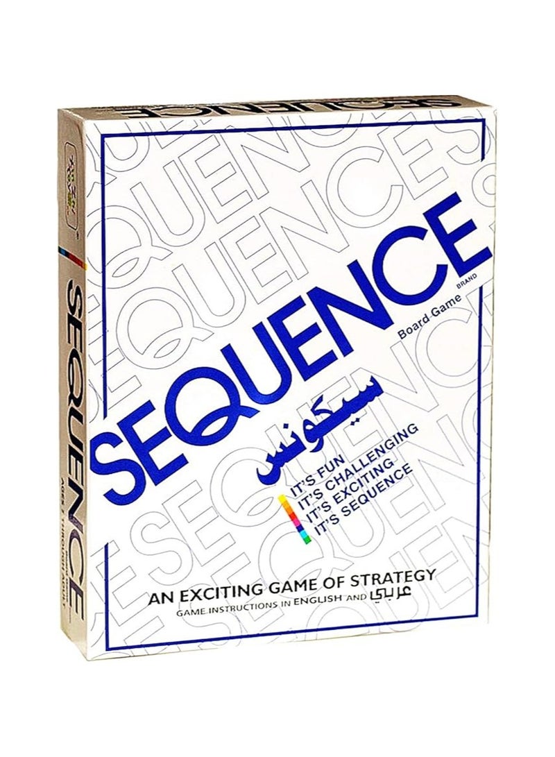 Large Board Game: Sequence Creation Strategy Game for 12 Players, Ages 7+