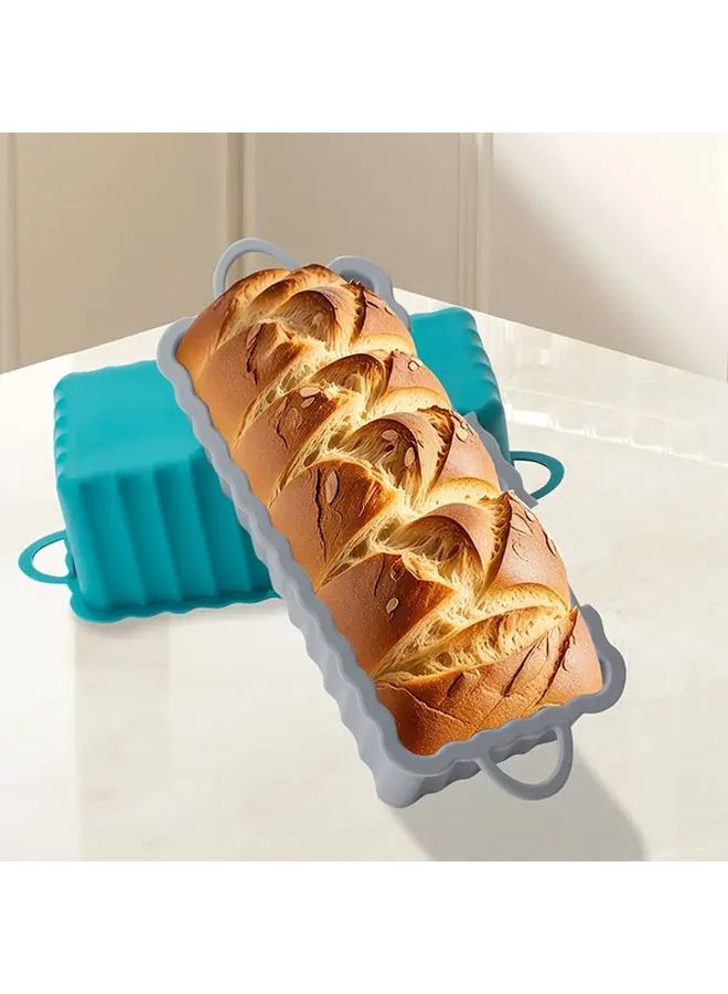 Black Silicone Rectangular Cake Mold Heat Resistant Non Stick Baking Pan - Image 5