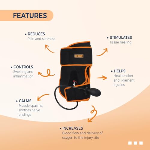 Sorgen Unisex Adjustable Cold Compression Brace for knee Pain relief from Injuries, Arthritis, Runner’s Knee, patellar tendonitis, meniscus tears, sprains/strains and knee recovery - Image 5