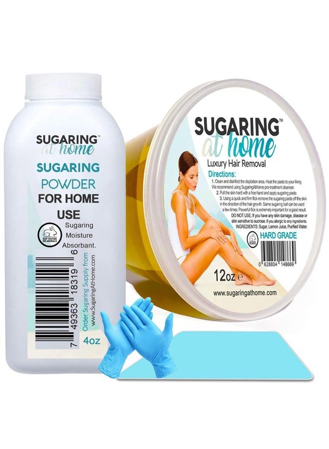 Sugaring Paste (HARD) for Coarse Hair on Brazilian Bikini + Drying Powder - Image 1