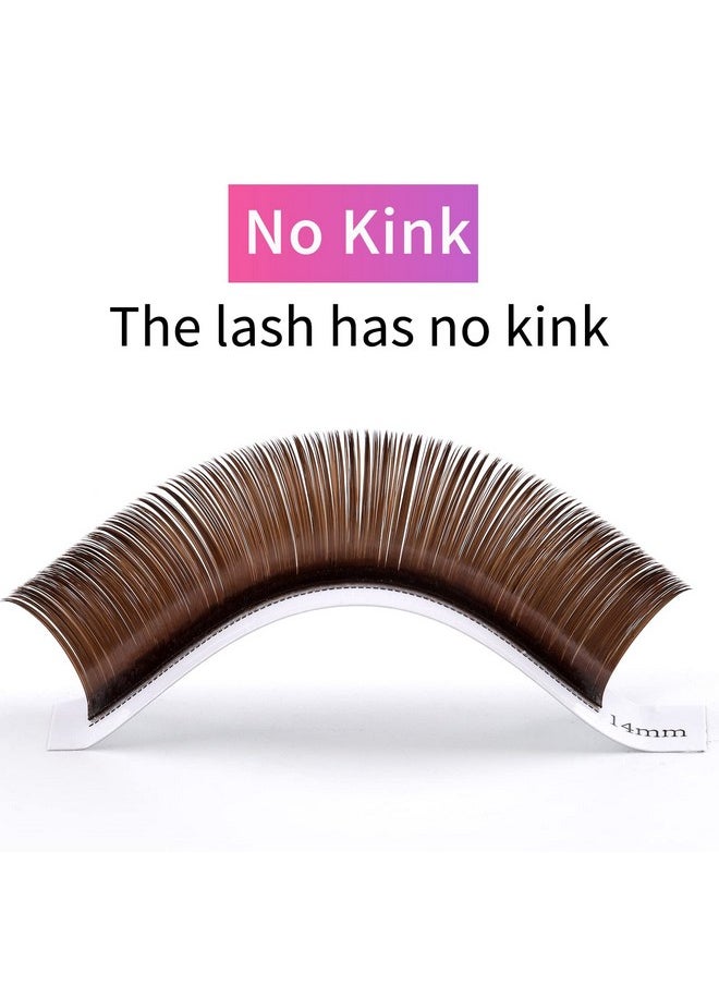 FADLASH - Colored Lash Extensions Dark Brown Lash Extensions Easy Fan Volume Lashes C/D Curl Volume Lash Extensions 0.07 Fadlash Self Fanning Eyelash Extension Supplies (Dark Brown0.07D 814Mm) - Image 1
