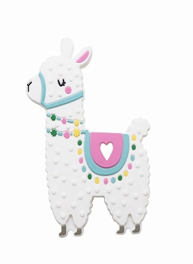GUCHIGU Teethers for Babies | BPA Free Silicone Soft Baby Toys | Lamb Shaped Baby Gum Molar Chew Toy Releive Long Tooth Pain | Toodle Teething Pacifier BT2035A (6-12 Months, White) - Image 1