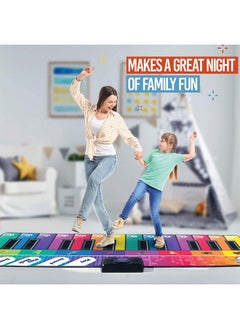 6 Ft. Floor Piano Mat For Toddlers - Giant Piano Playmat, 24 Keys, 8 Musical Instruments, Adjustable Vol, Built In Songs, Record & Playback - Best Musical Toy Gift For Boys & Girls Ages 3-10 - pzsku/Z455C92CA78D5AB4C6393Z/45/_/1734347321/fd029b78-eefe-4321-878a-dd17d5359c79