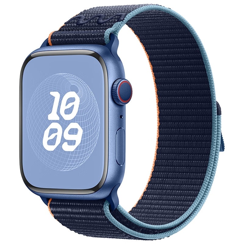 CHOiCE For Watch Series 10 46mm / 9 45mm Loop Nylon Watch Band(Dark Navy) - Image 1