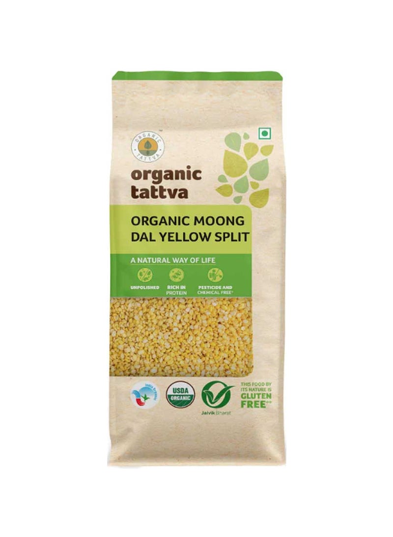 Organic Tattva Organic Moong Dal Yellow Split 500g - Image 1
