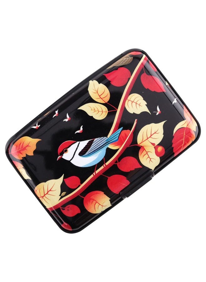 BoHong RFID Credit Card Holder for Women Credit Card Case Business Card Holder Mini Slim Credit Card Wallets for Women Men,7 Slots, a bird, Modern - Image 1