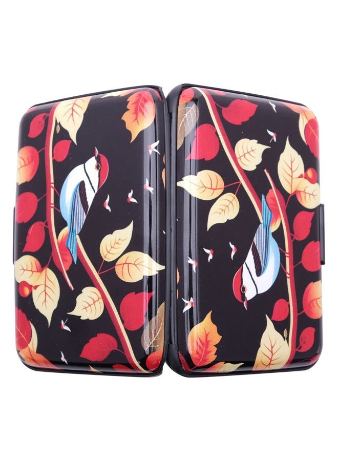 BoHong RFID Credit Card Holder for Women Credit Card Case Business Card Holder Mini Slim Credit Card Wallets for Women Men,7 Slots, a bird, Modern - Image 3
