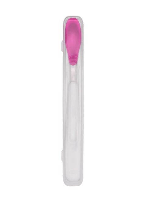 OXO Tot On-the-Go Feeding Spoon with Travel Case - Pink