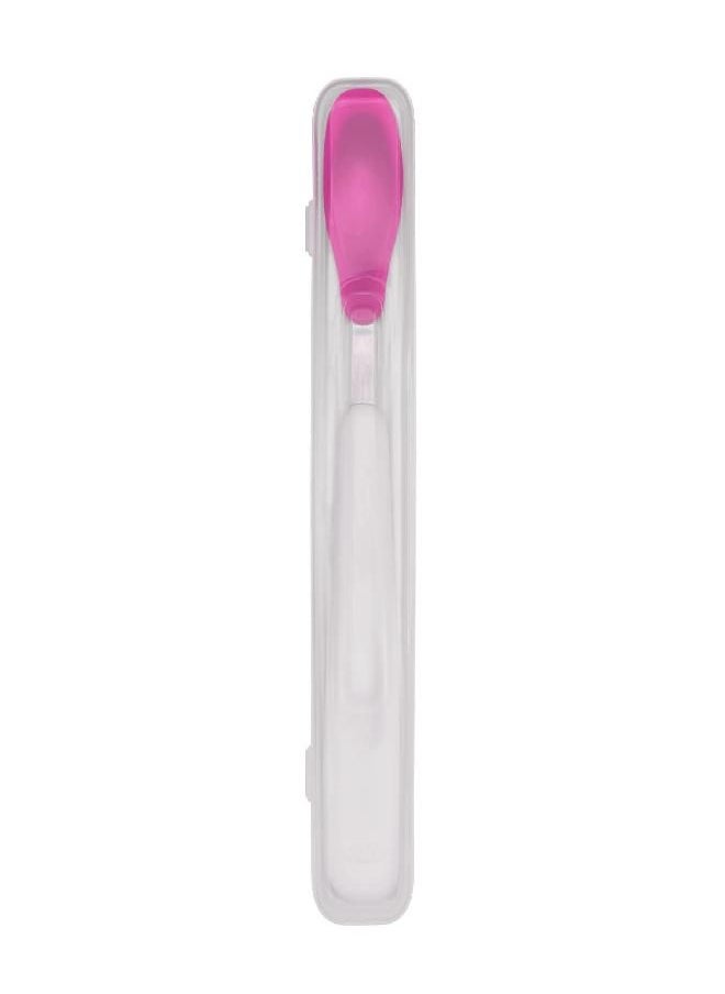 OXO - OXO Tot On-the-Go Feeding Spoon with Travel Case - Pink - Image 1