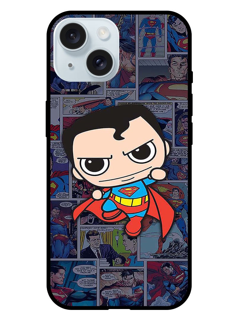 Theodor Protective Case Anti Scratch Shock Proof Bumper Cover For iPhone 15 Supermam small - Image 1